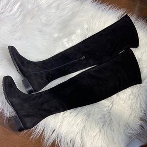 NR Rapisardi Faux Suede Over the Knee High Boots